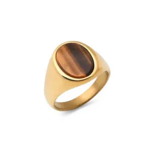 bague pur oeil de tigre style sobre Bague Oeil de Tigre Luviol