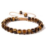 Bracelet Ajustable Oeil de Tigre - Pierre Minérale Purifiée
