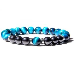 bracelet apaisant oeil de tigre bleu 2