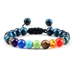 bracelet chakra semi precieux oeil de faucon 4
