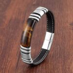 Bracelet de luxe Oeil de Tigre pour Homme