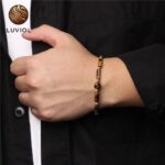 Bracelet fin Oeil de Tigre avec Pierre Naturelle