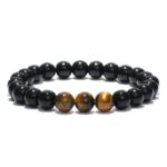 Bracelet Magnétique Oeil de Tigre Obsidienne