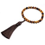 Bracelet Mala Oeil de Tigre – Pierre Naturelle Diamètre 19cm