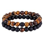 Bracelet Oeil de Tigre Naturel pour Couples