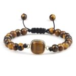 Bracelet Oeil de Tigre Naturel pour Femme