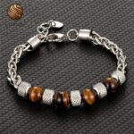 Bracelet Oeil de Tigre pour Homme – Œil de Tigre Jaune