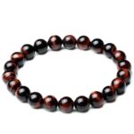 Bracelet Oeil de Tigre Rouge : Bloque les énergies négatives