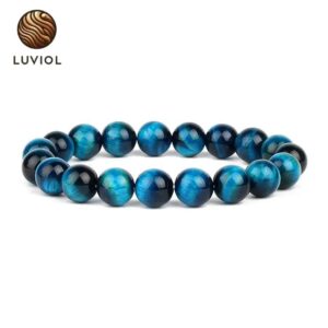 Bracelet Perle Oeil de Faucon en Onyx — Luviol
