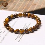 Bracelet Pierre Naturelle Oeil de Tigre – Perles Rondes