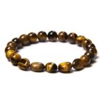 Bracelet Pierre Naturelle Oeil de Tigre - Perles Rondes