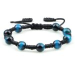 Bracelet Shamballa Pierre Semi-précieuse Oeil de Faucon