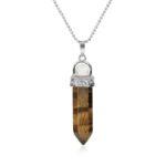 Collier à pointes oeil de tigre