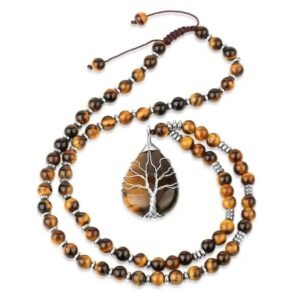 collier arbre de vie oeil de tigre 6