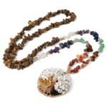 Collier 7 Chakras Arbre de Vie Équilibrant