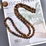 Collier de perles Oeil de Tigre – Perles rondes