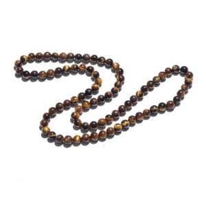 collier de perles oeil de tigre perles rondes 5