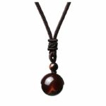 Pendentif Oeil de Taureau en Pierre Naturelle