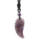 Collier Oeil de Tigre et Améthyste — Luviol (vue 2)