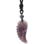 Collier Oeil de Tigre et Améthyste — Luviol (vue 3)