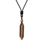 Pendentif Oeil de Tigre Homme Élégant et Protecteur
