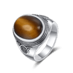 Bague Oeil de Tigre Femme Élégante et Protectrice